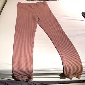 Roots women’s waffle sweatpants.